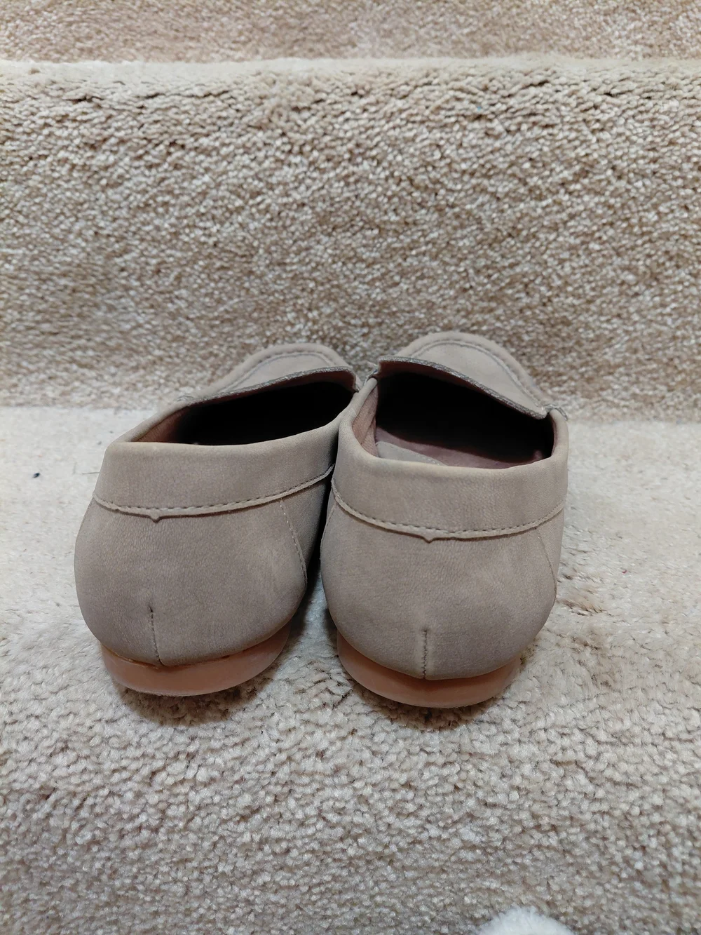 b.o.c. Neutral Taupe Suede Slip-On Loafers